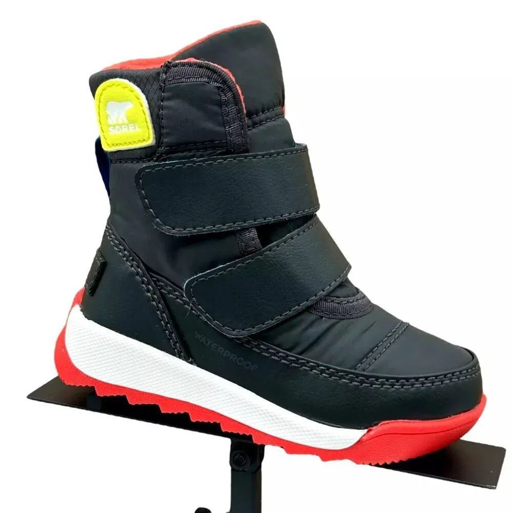 Sorel Whitney Toddler Boy's‎ Slip-on Winter-Snow Boots 5 Dark Gray Warm & Cozy